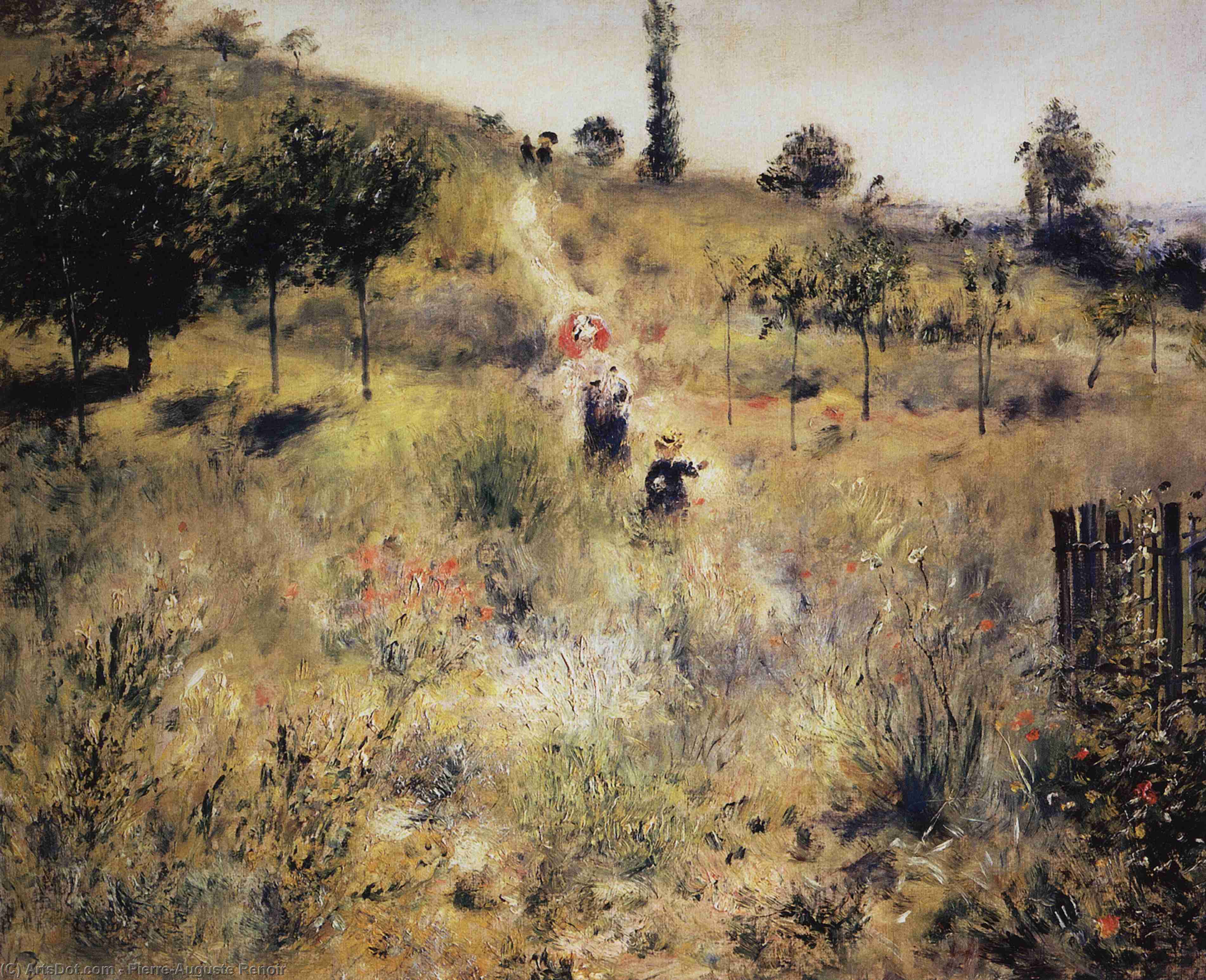 Wikioo.org - The Encyclopedia of Fine Arts - Painting, Artwork by Pierre-Auguste Renoir - Path Leading through Tall Grass