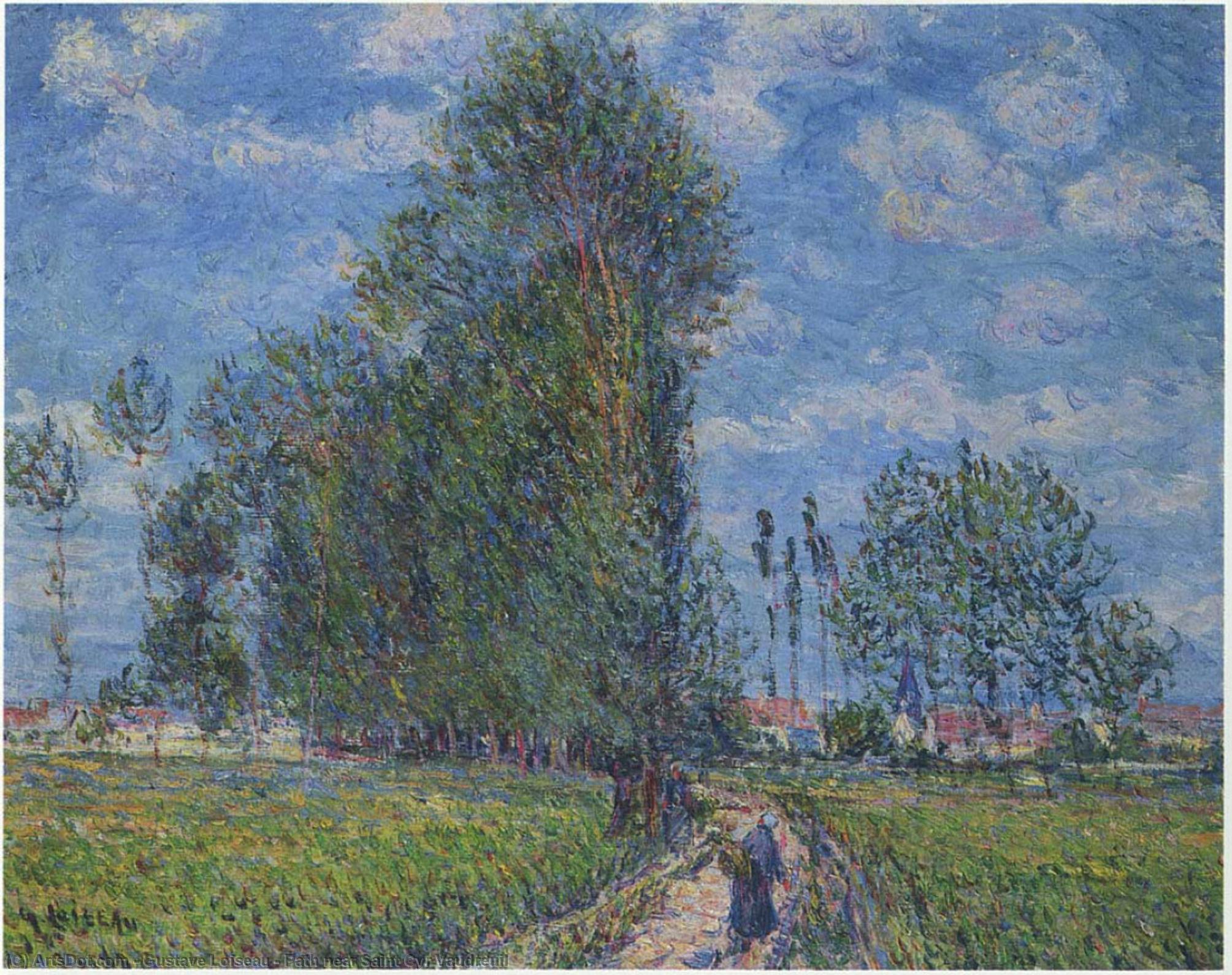Wikioo.org – La Enciclopedia de las Bellas Artes - Pintura, Obras de arte de Gustave Loiseau - Cerca de ruta Santa cyr vaudreuil