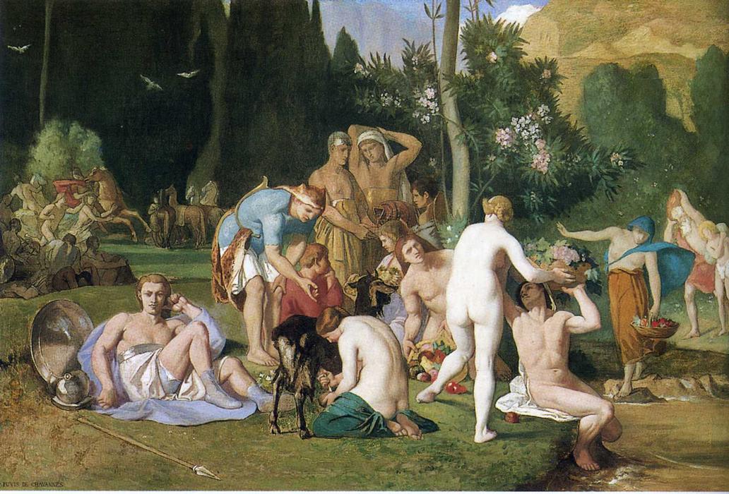 Wikioo.org – L'Encyclopédie des Beaux Arts - Peinture, Oeuvre de Pierre Puvis De Chavannes - Paix