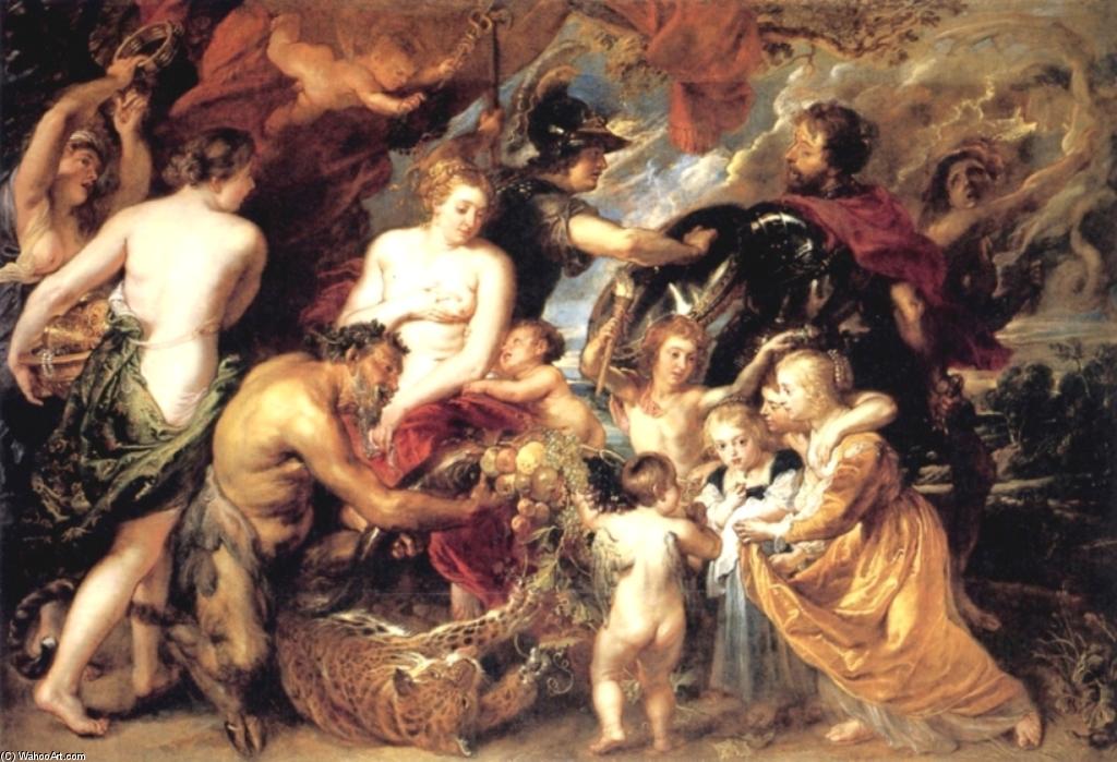 Wikioo.org - The Encyclopedia of Fine Arts - Painting, Artwork by Peter Paul Rubens - Peace and War