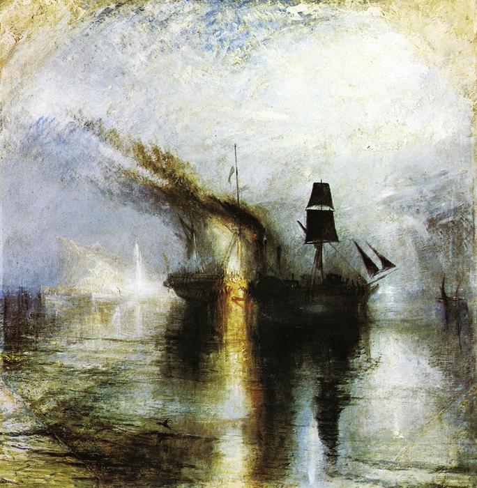 Wikioo.org - The Encyclopedia of Fine Arts - Painting, Artwork by William Turner - Peace - Burial at Sea