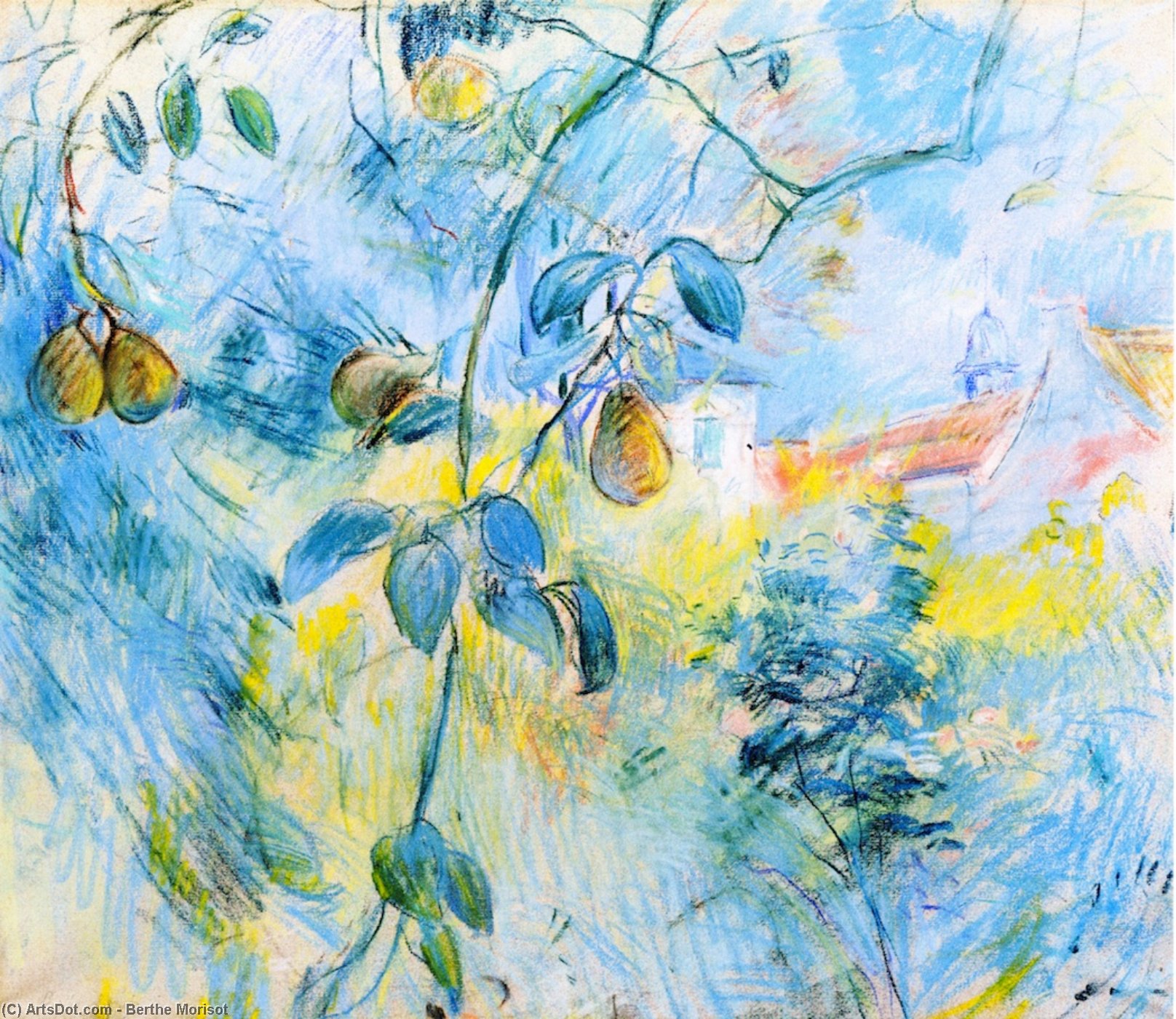 Wikioo.org – La Enciclopedia de las Bellas Artes - Pintura, Obras de arte de Berthe Morisot - Peras