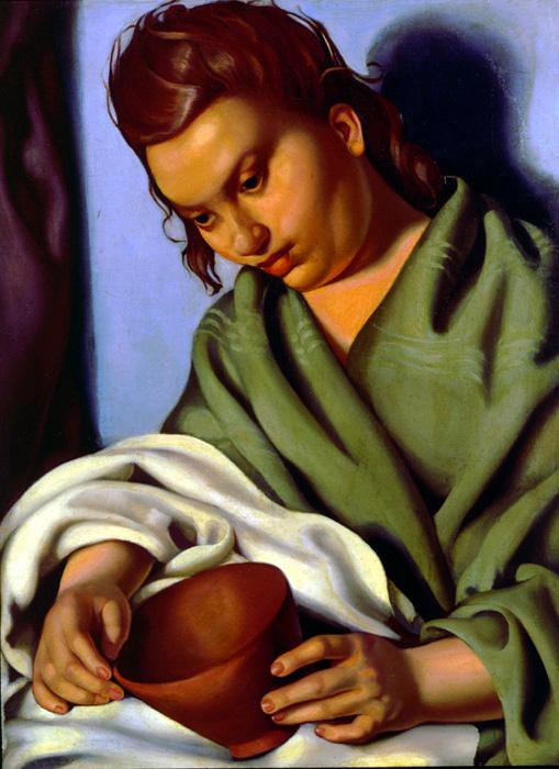 WikiOO.org - Encyclopedia of Fine Arts - Maleri, Artwork Tamara De Lempicka - The Peasant Girl
