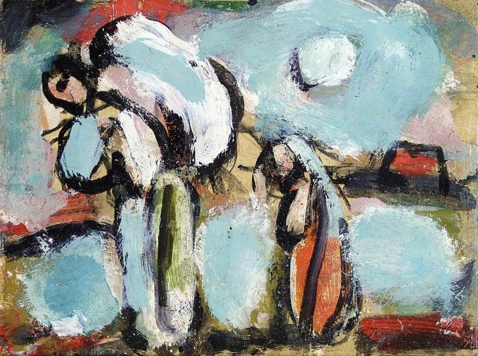 Wikioo.org – La Enciclopedia de las Bellas Artes - Pintura, Obras de arte de Georges Rouault - Campesina con doble Saco