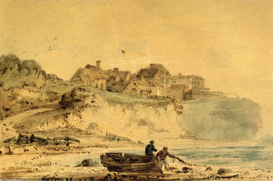 Wikioo.org - สารานุกรมวิจิตรศิลป์ - จิตรกรรม Thomas Girtin - Pegwell Bay near Ramsgate