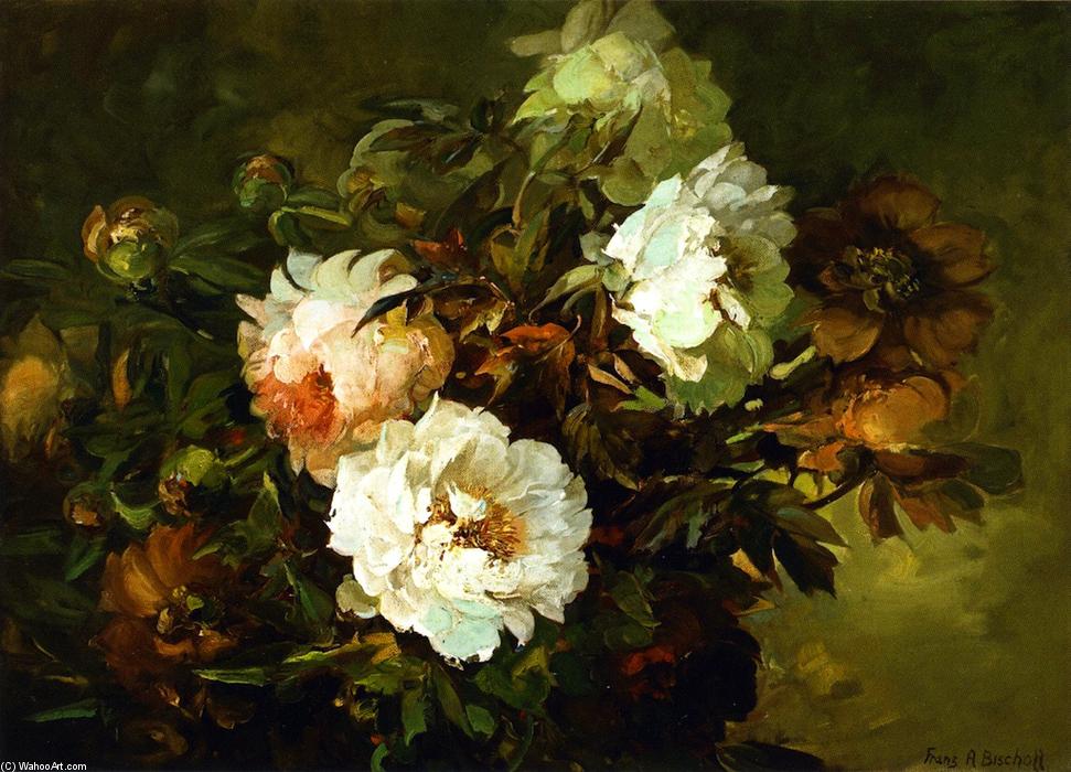Wikioo.org - The Encyclopedia of Fine Arts - Painting, Artwork by Franz Bischoff - Peonies