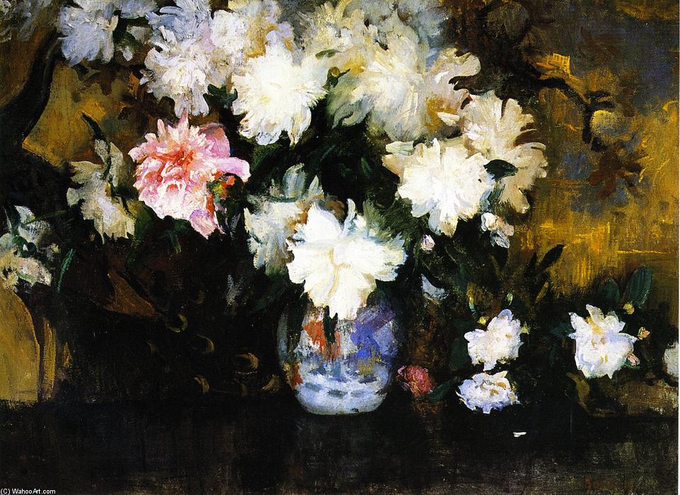 Wikioo.org - The Encyclopedia of Fine Arts - Painting, Artwork by Edmund Charles Tarbell - Peonies