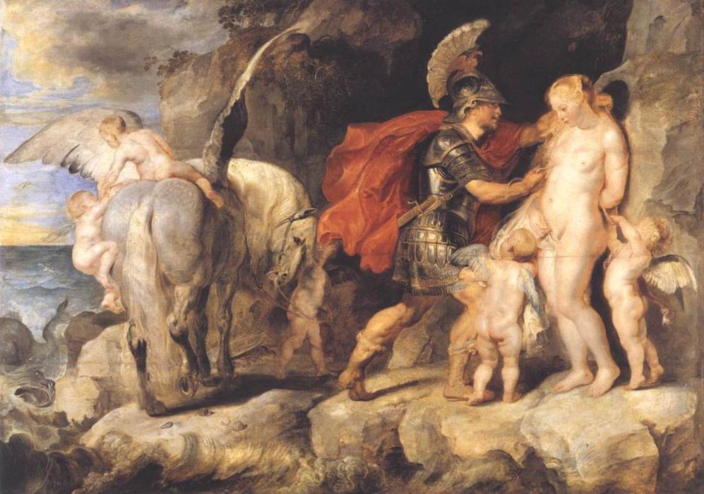 Wikioo.org - สารานุกรมวิจิตรศิลป์ - จิตรกรรม Peter Paul Rubens - Perseus Freeing Andromeda