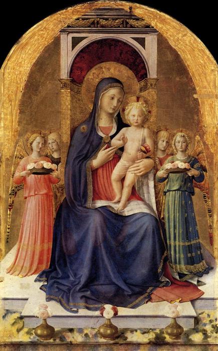 WikiOO.org - Enciklopedija dailės - Tapyba, meno kuriniai Fra Angelico - Perugia Altarpiece (central panel)