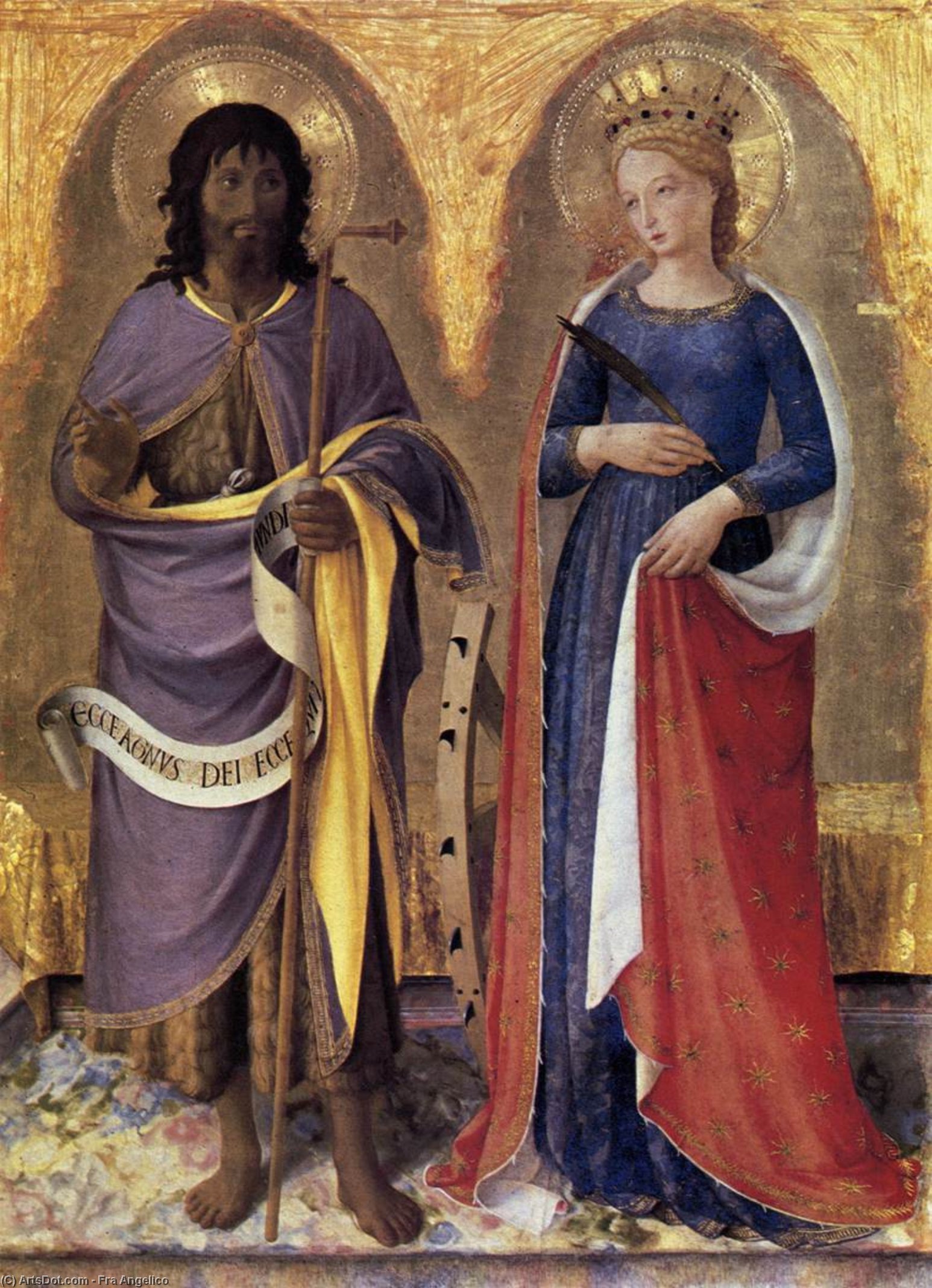 Wikioo.org – L'Enciclopedia delle Belle Arti - Pittura, Opere di Fra Angelico - Pala di Perugia a destra  pannello