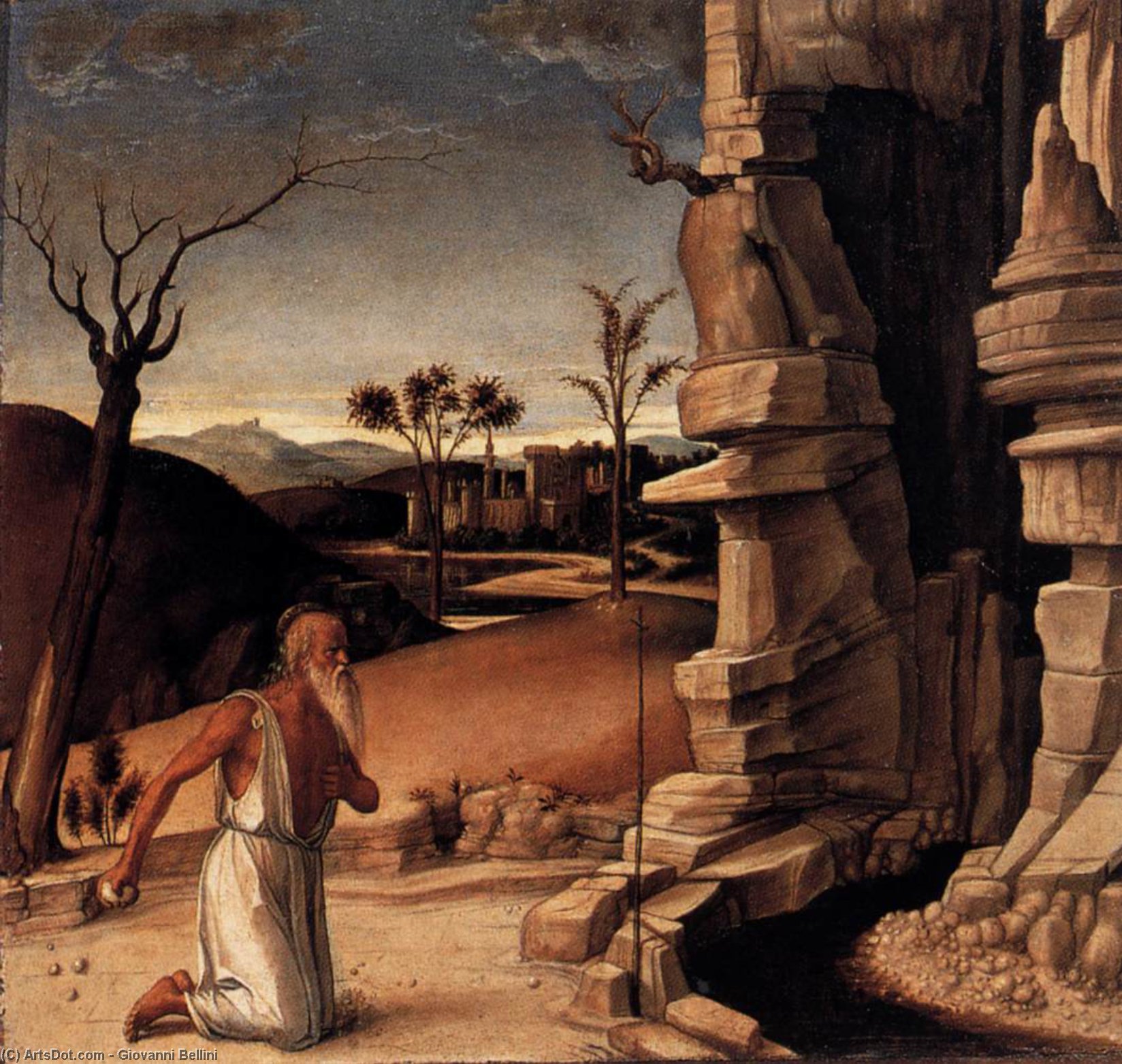 WikiOO.org - Encyclopedia of Fine Arts - Maleri, Artwork Giovanni Bellini - Pesaro Altarpiece (predella)