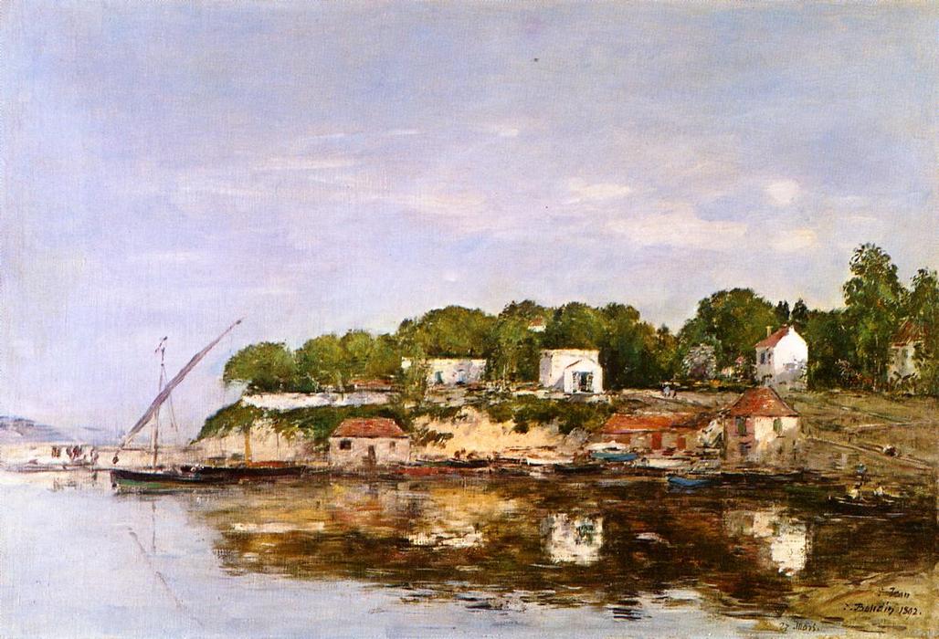 WikiOO.org - 백과 사전 - 회화, 삽화 Eugène Louis Boudin - Petit Port de Saint-Jean near Villefranche