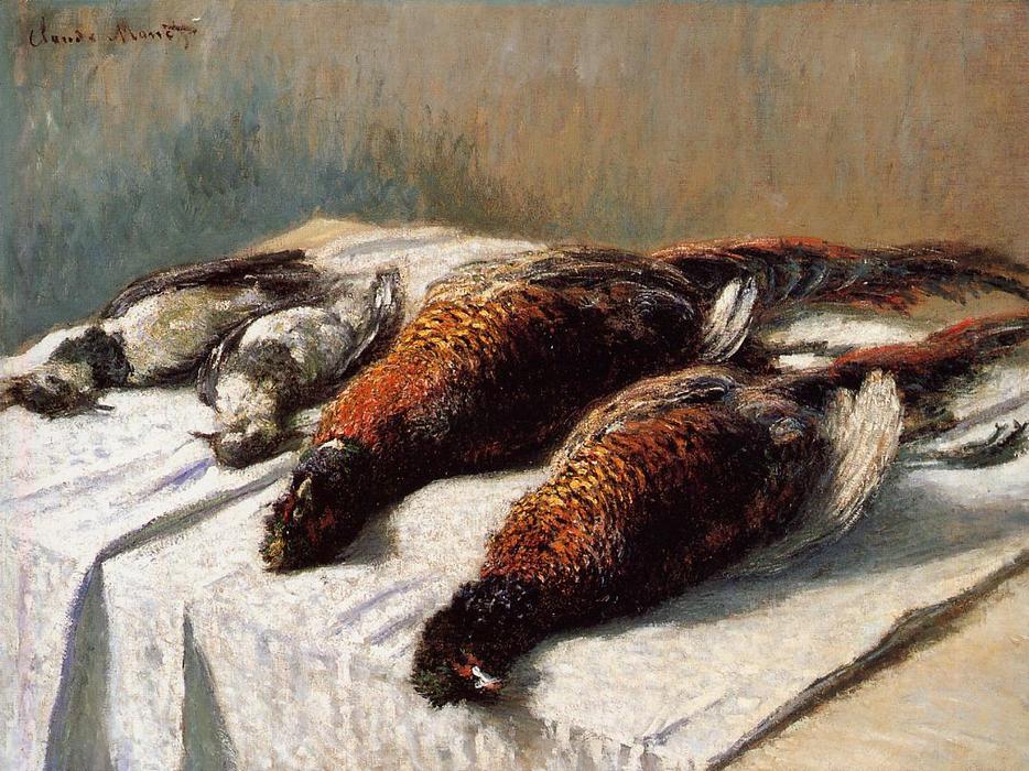 Wikioo.org - The Encyclopedia of Fine Arts - Painting, Artwork by Claude Monet - Pheasants and Plovers
