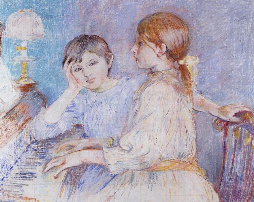 WikiOO.org - دایره المعارف هنرهای زیبا - نقاشی، آثار هنری Berthe Morisot - The Piano