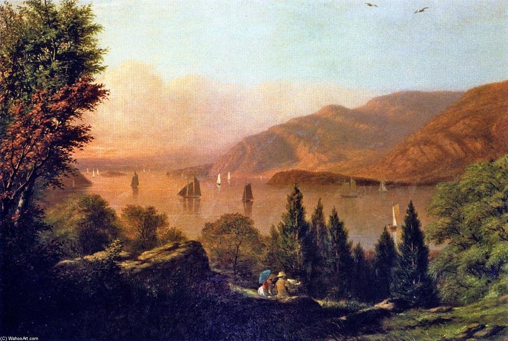 WikiOO.org - Encyclopedia of Fine Arts - Lukisan, Artwork Robert Walter Weir - Picnic along the Hudson