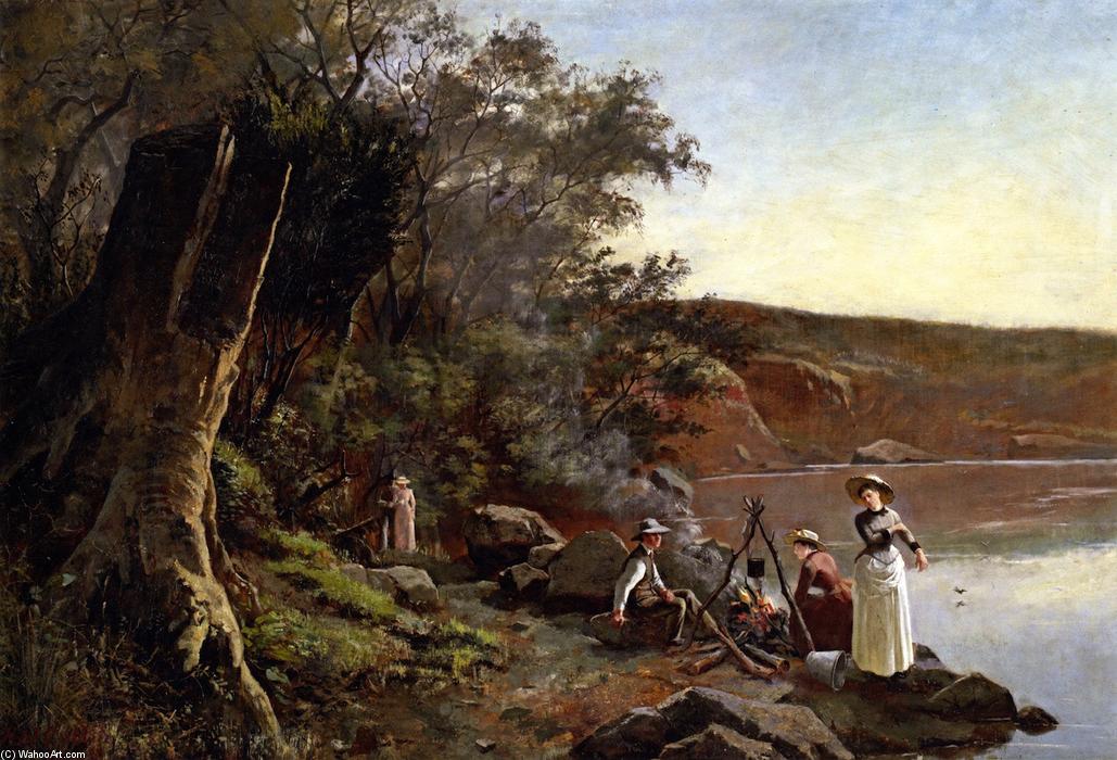 Wikioo.org - The Encyclopedia of Fine Arts - Painting, Artwork by Frederick Mccubbin - Picnic at Studley Park