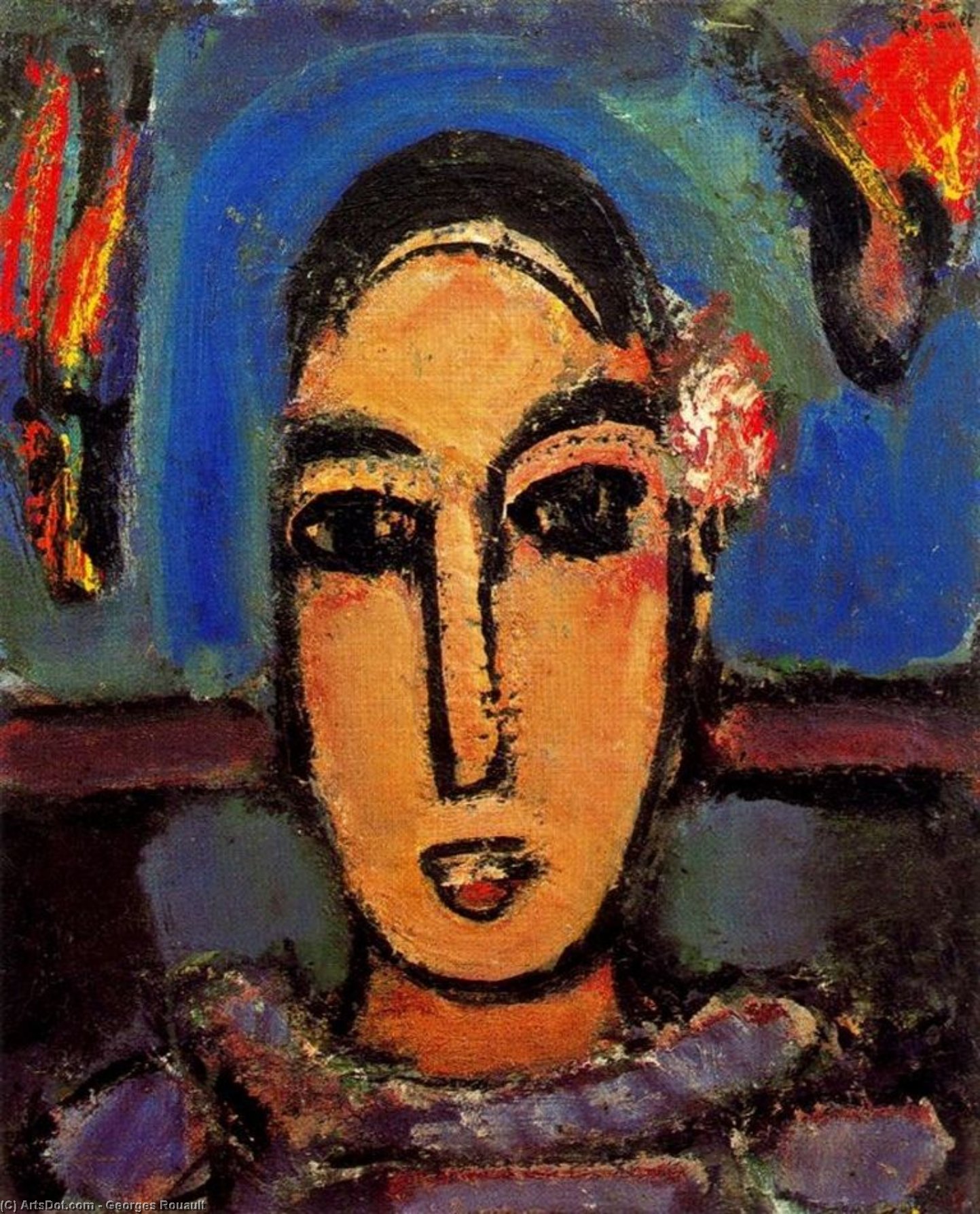 Wikioo.org - The Encyclopedia of Fine Arts - Painting, Artwork by Georges Rouault - Pierrot