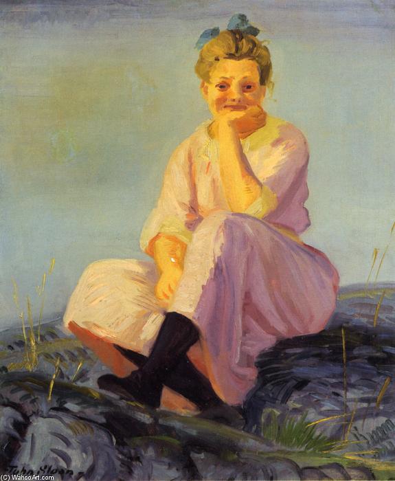 Wikioo.org - The Encyclopedia of Fine Arts - Painting, Artwork by John Sloan - Pink and Blue