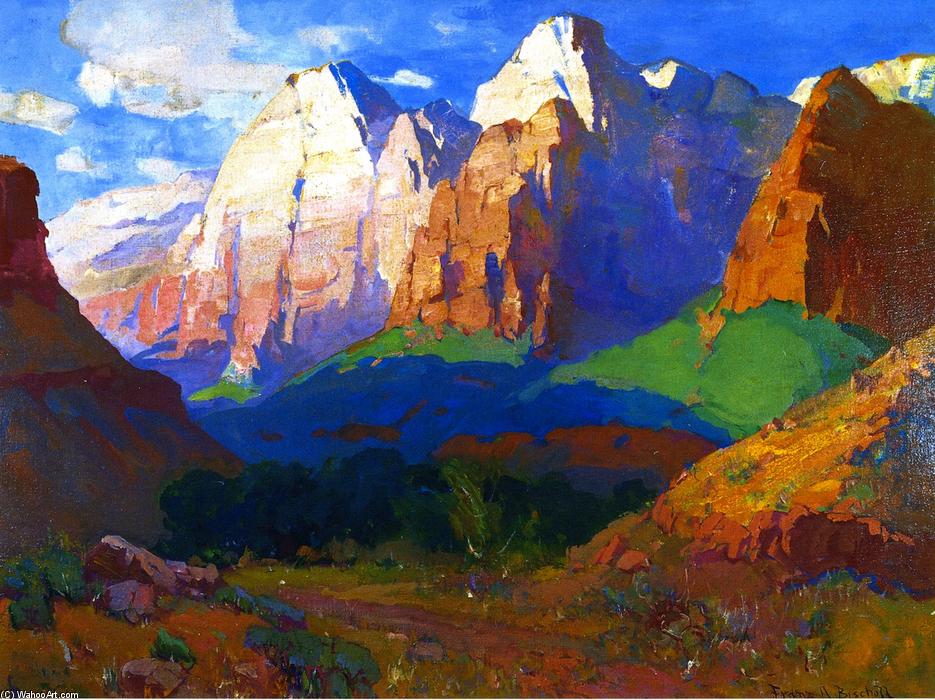 Wikioo.org - The Encyclopedia of Fine Arts - Painting, Artwork by Franz Bischoff - Pinnacle Rock, Utah