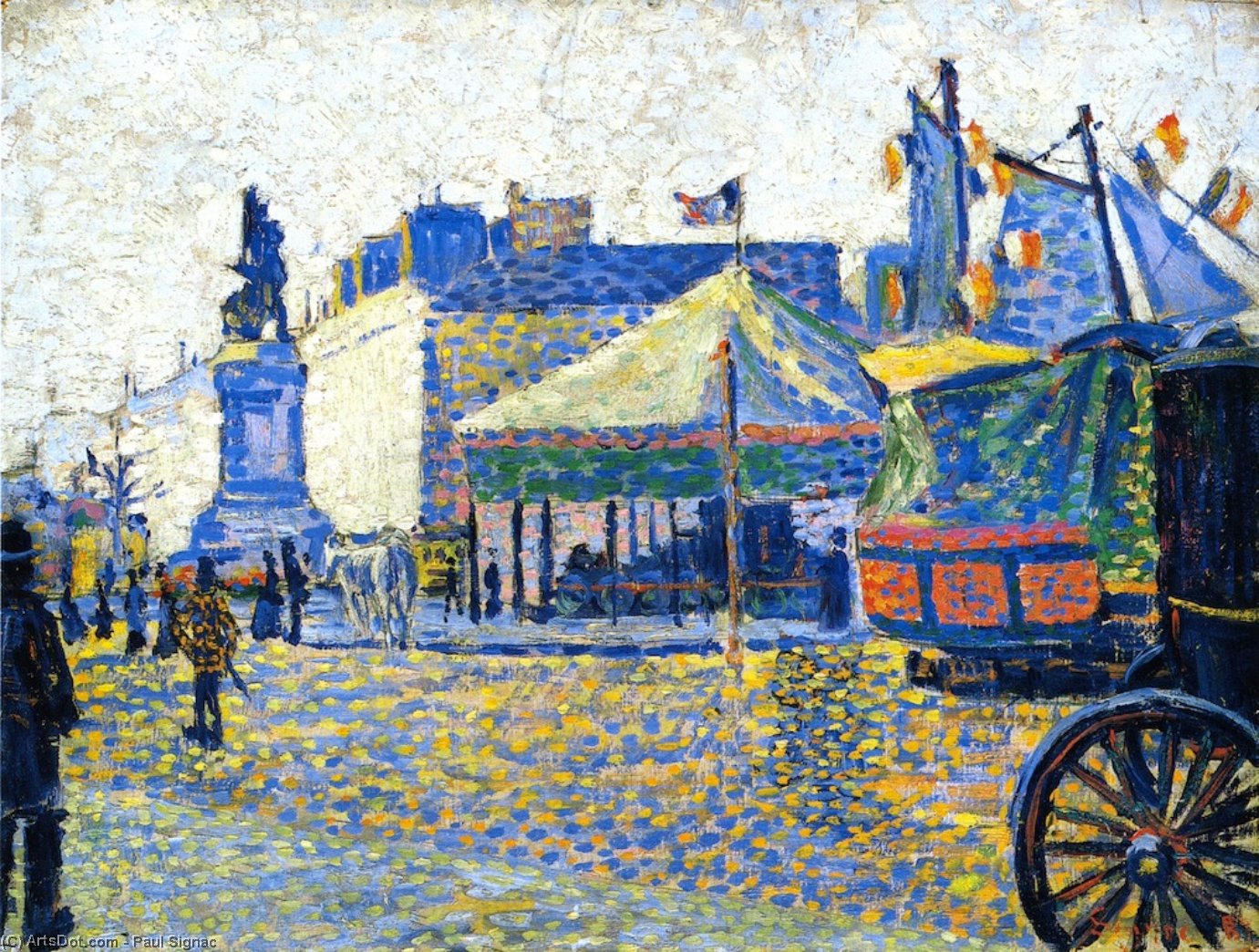 Wikioo.org - The Encyclopedia of Fine Arts - Painting, Artwork by Paul Signac - Place Clichy
