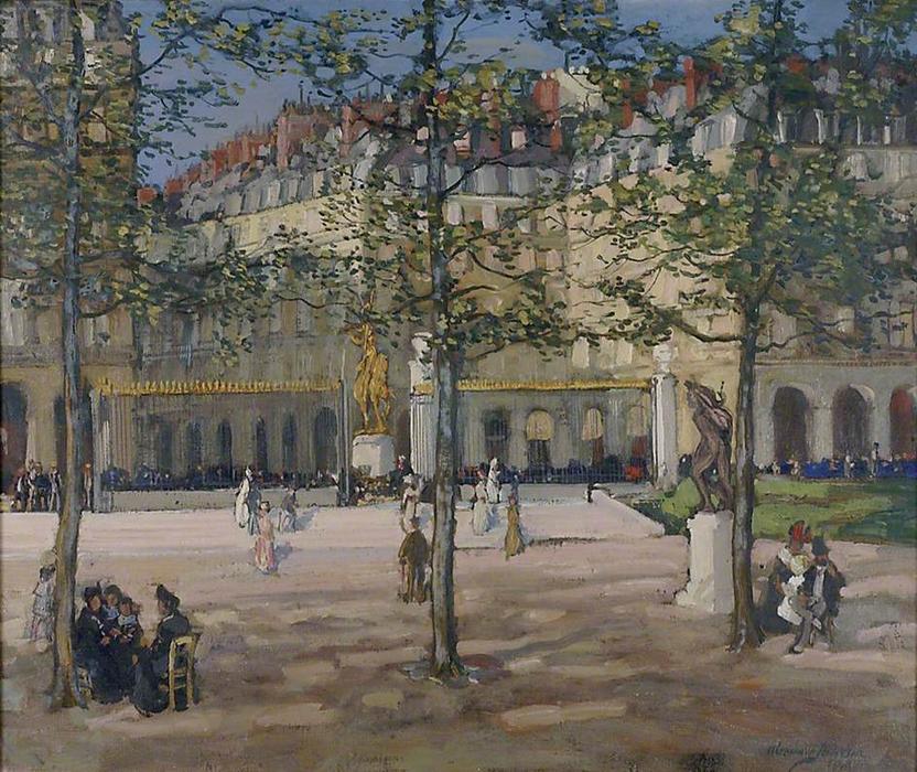Wikioo.org - The Encyclopedia of Fine Arts - Painting, Artwork by Alexander Jamieson - Place des Pyramides, Paris