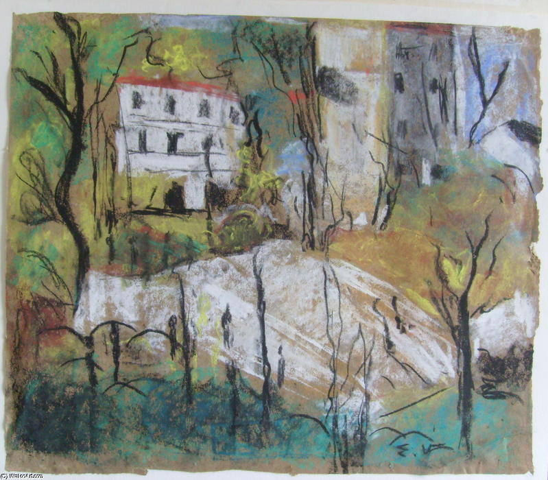 WikiOO.org - 百科事典 - 絵画、アートワーク Jean Edouard Vuillard - （また、ベルリオーズ公園として知られている）場所のVintimille