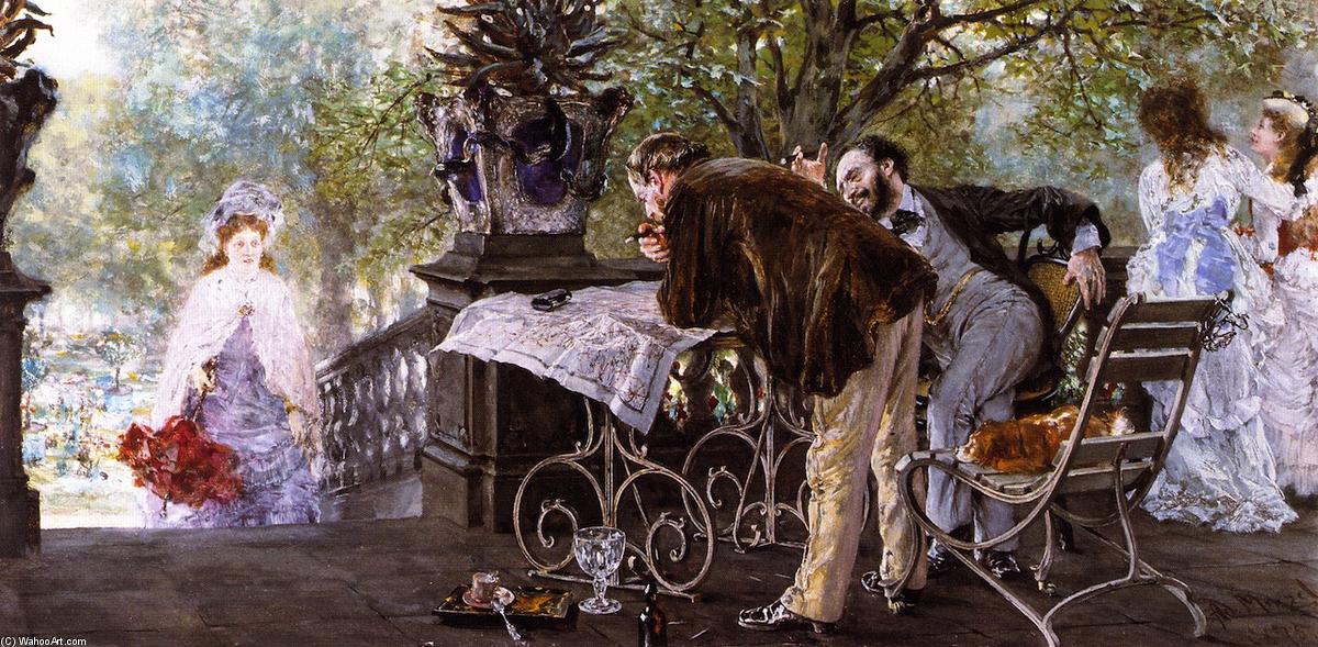 Wikioo.org - The Encyclopedia of Fine Arts - Painting, Artwork by Adolph Menzel - Planing a Journey