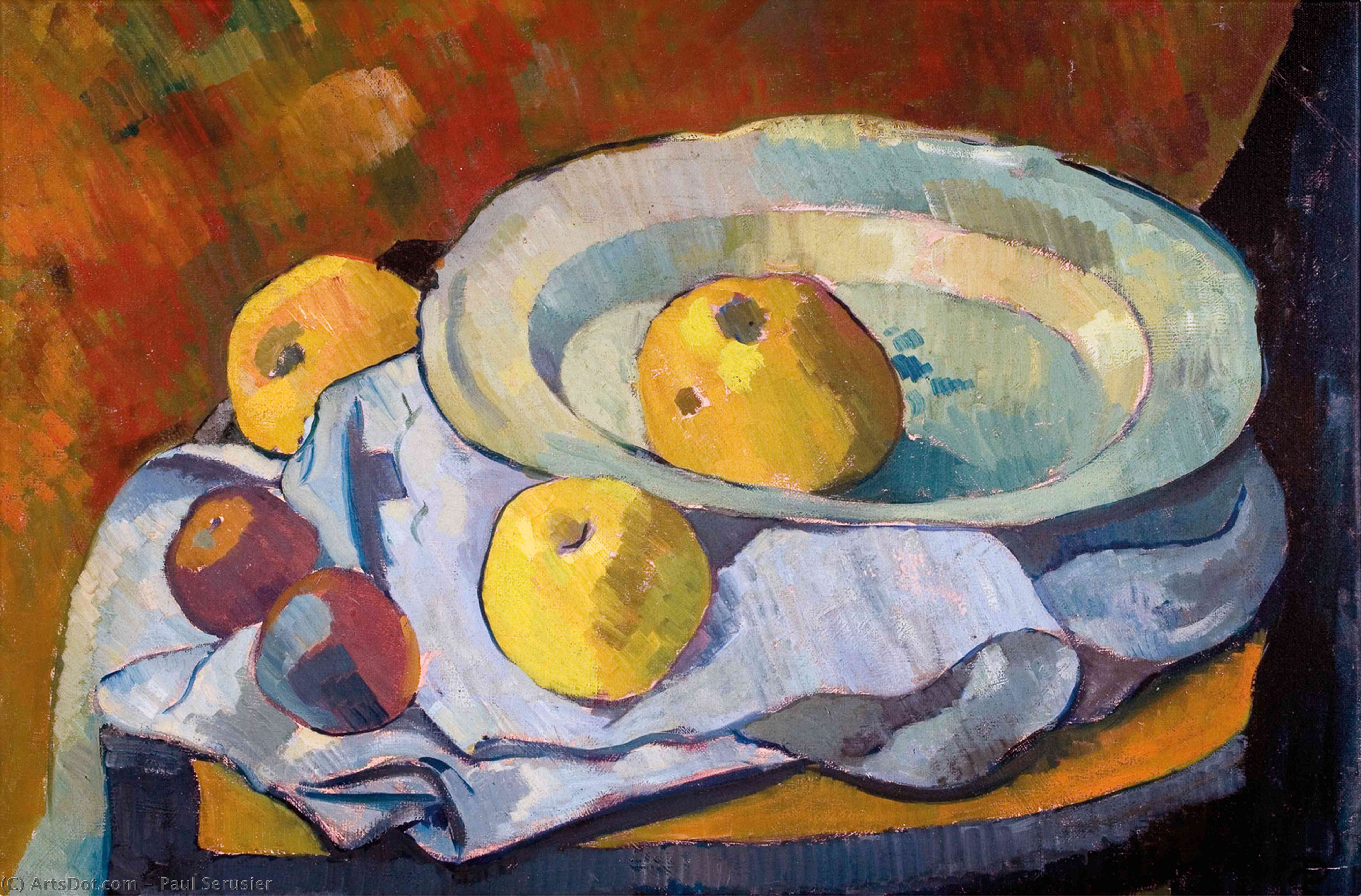 WikiOO.org - Енциклопедия за изящни изкуства - Живопис, Произведения на изкуството Paul Serusier - Plate of Apples