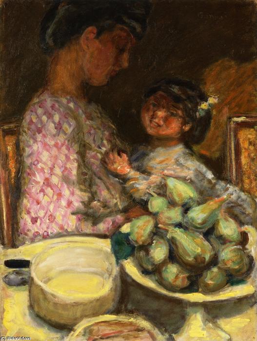 Wikioo.org - Bách khoa toàn thư về mỹ thuật - Vẽ tranh, Tác phẩm nghệ thuật Pierre Bonnard - A Plate of Figs