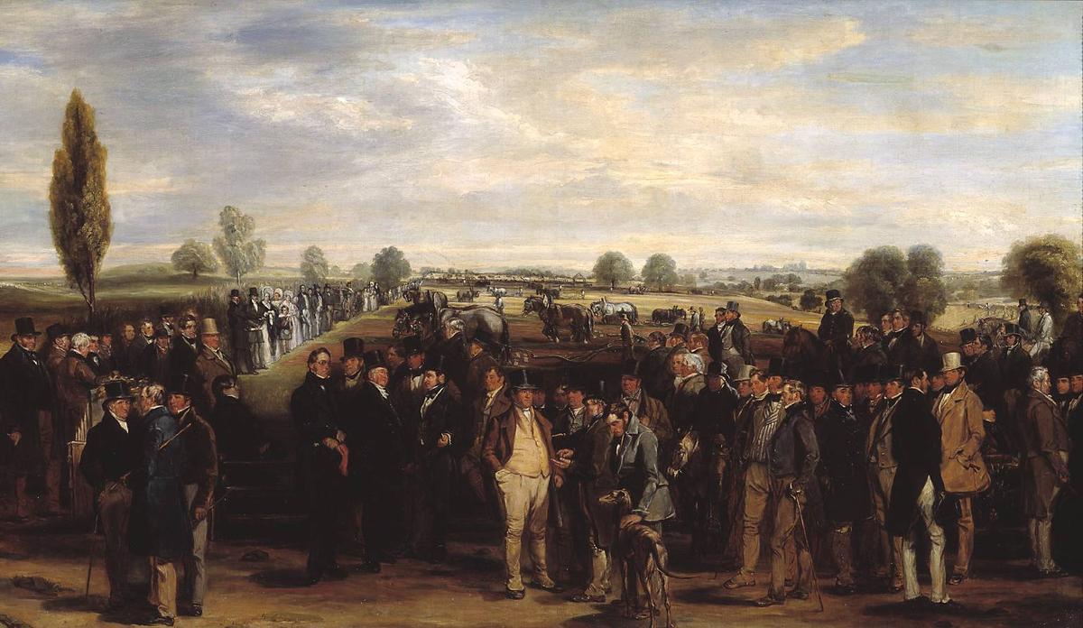 Wikioo.org - The Encyclopedia of Fine Arts - Painting, Artwork by Richard Ansdell - A Ploughing Match