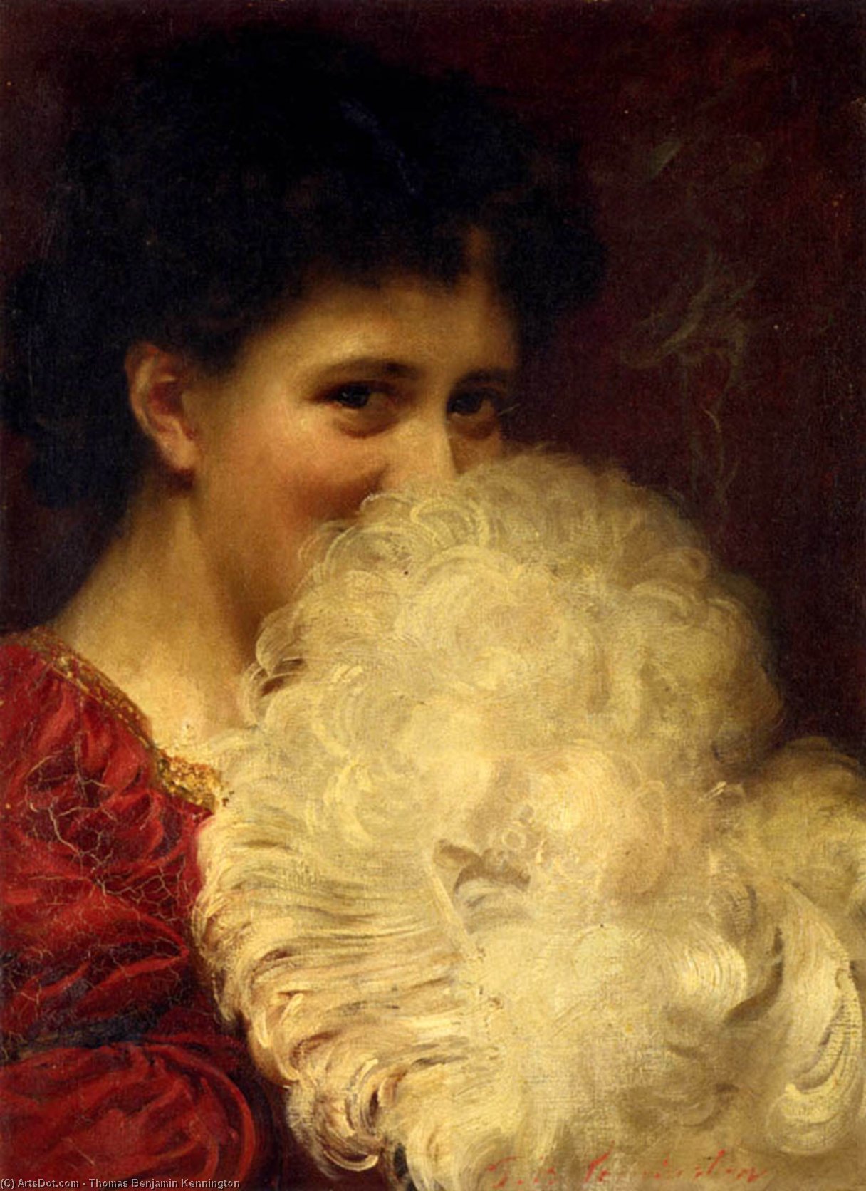 Wikioo.org - The Encyclopedia of Fine Arts - Painting, Artwork by Thomas Benjamin Kennington - A Plume Of Smoke