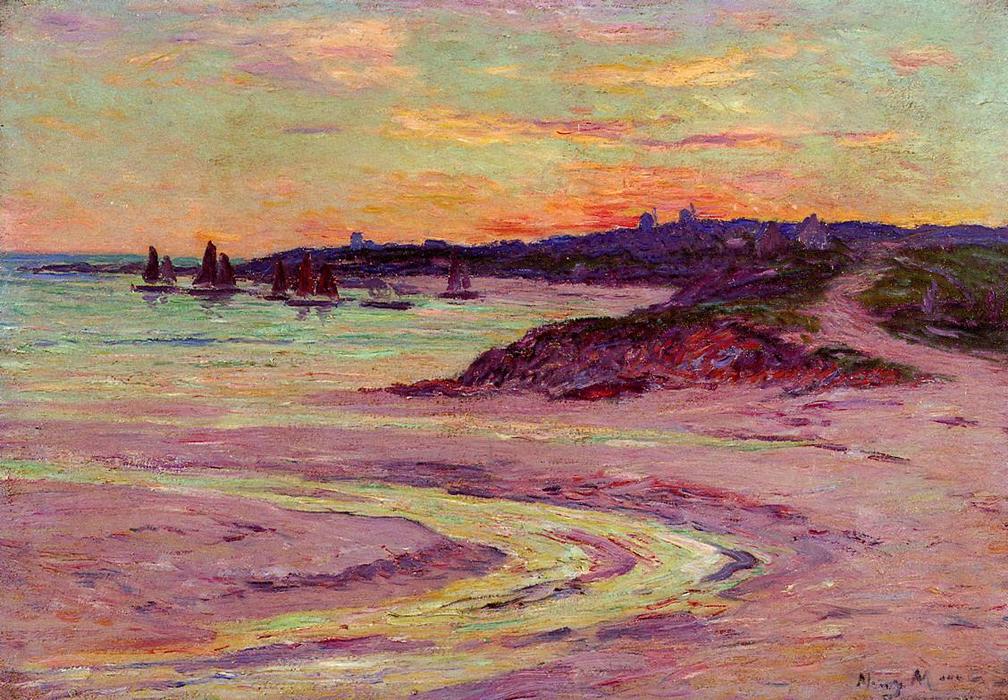Wikioo.org - The Encyclopedia of Fine Arts - Painting, Artwork by Henri Moret - The Point de Lervily, Brittany
