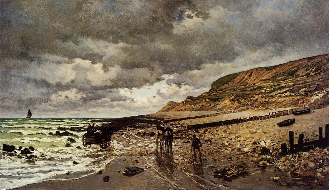 Wikioo.org - Bách khoa toàn thư về mỹ thuật - Vẽ tranh, Tác phẩm nghệ thuật Claude Monet - The Pointe de la Heve at Low Tide