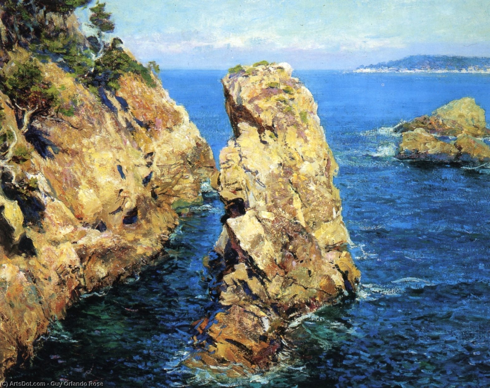 Wikioo.org - The Encyclopedia of Fine Arts - Painting, Artwork by Guy Orlando Rose - Point Lobos, Carmel