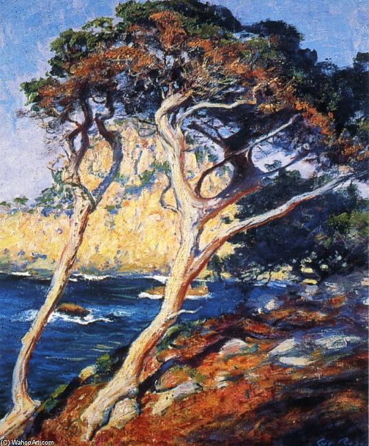 Wikioo.org - The Encyclopedia of Fine Arts - Painting, Artwork by Guy Orlando Rose - Point Lobos Trees