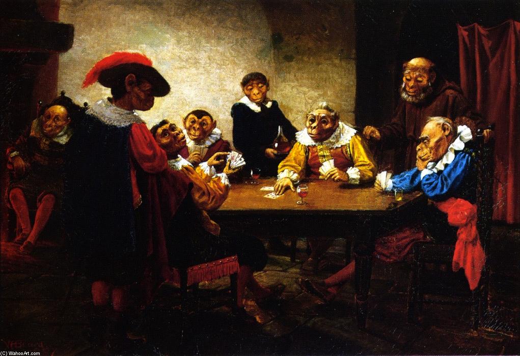 Wikioo.org – L'Encyclopédie des Beaux Arts - Peinture, Oeuvre de William Holbrook Beard - Le jeu de Poker