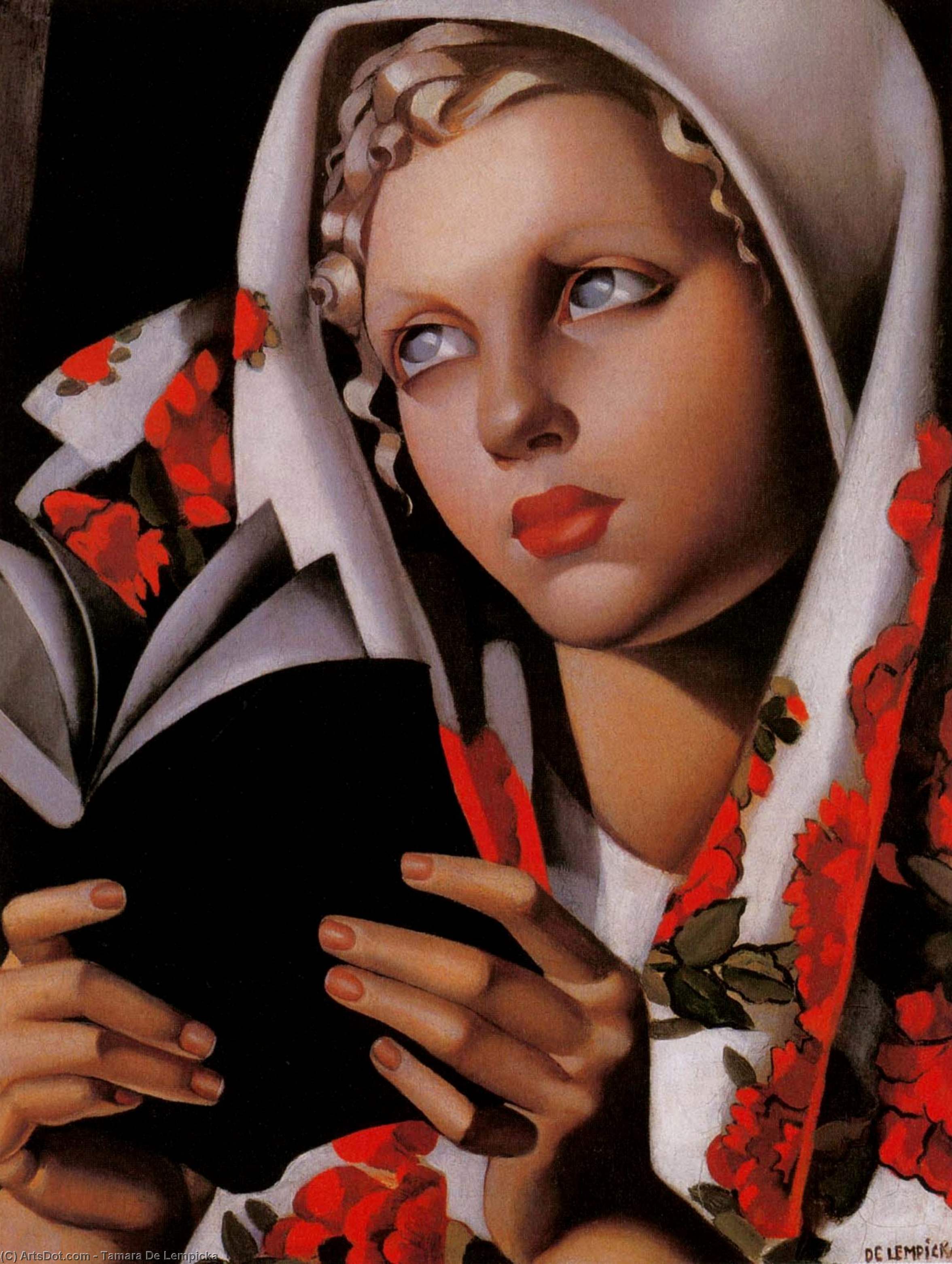 WikiOO.org - Enciclopedia of Fine Arts - Pictura, lucrări de artă Tamara De Lempicka - The Polish Girl