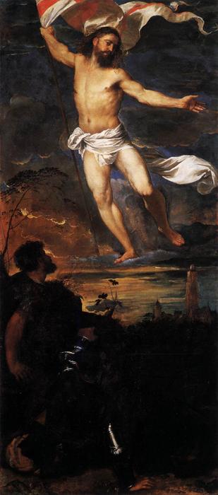 Wikioo.org – L'Enciclopedia delle Belle Arti - Pittura, Opere di Tiziano Vecellio (Titian) - polyptych` del resurrezione Resurrezione