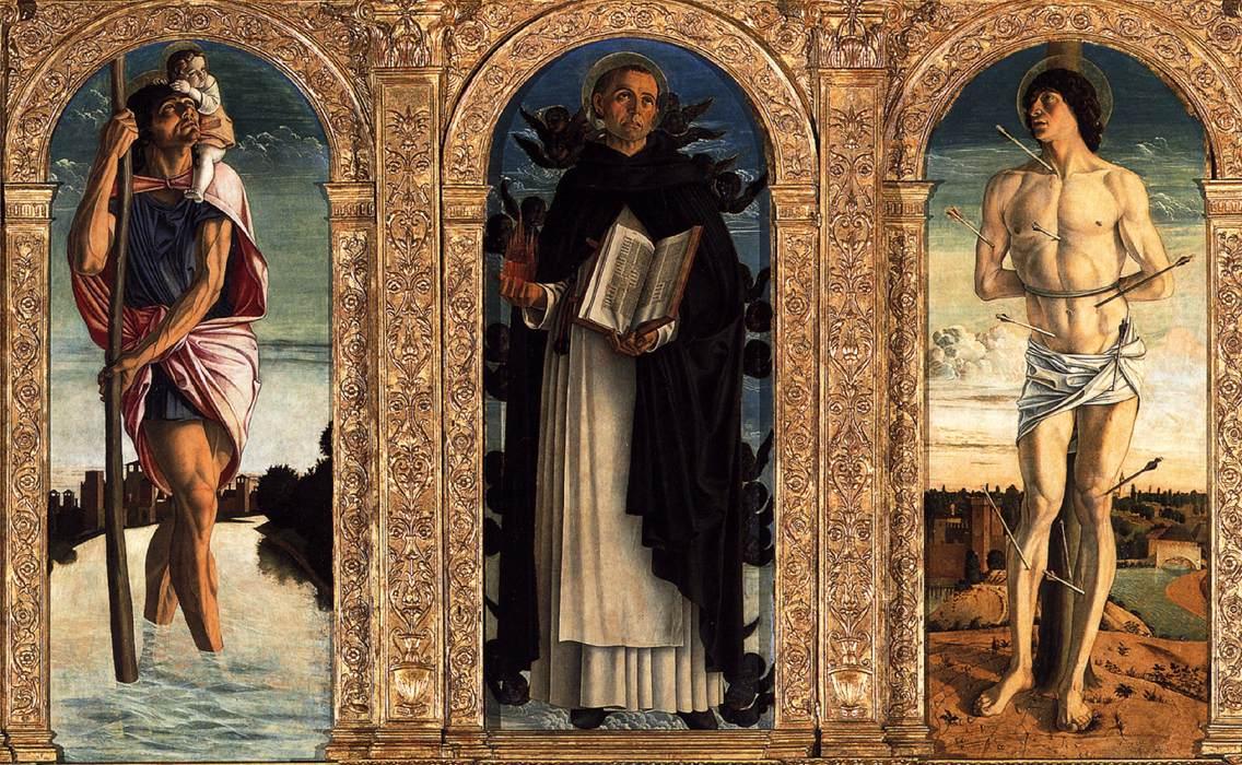 WikiOO.org - אנציקלופדיה לאמנויות יפות - ציור, יצירות אמנות Giovanni Bellini - Polyptych of San Vincenzo Ferreri (detail)