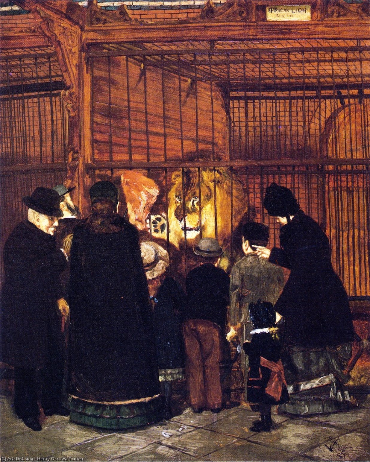 Wikioo.org - The Encyclopedia of Fine Arts - Painting, Artwork by Henry Ossawa Tanner - Pomp'' at the Zoo''