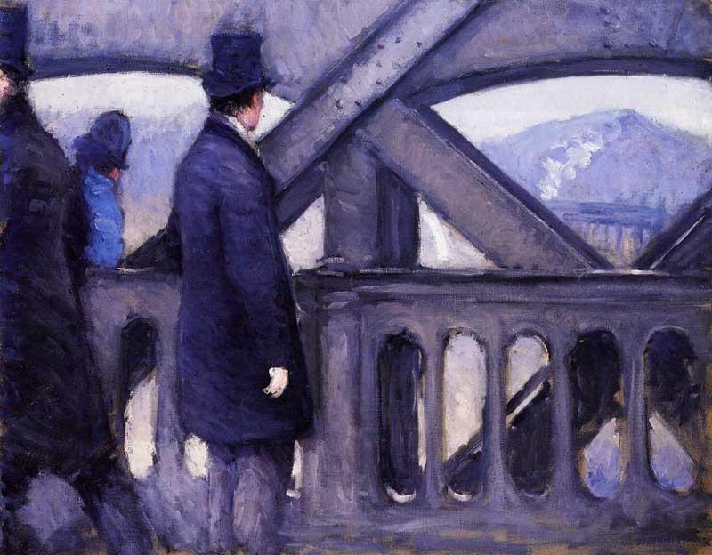Wikioo.org - The Encyclopedia of Fine Arts - Painting, Artwork by Gustave Caillebotte - The Pont de Europe (study) (also known as Port de l'Europe)
