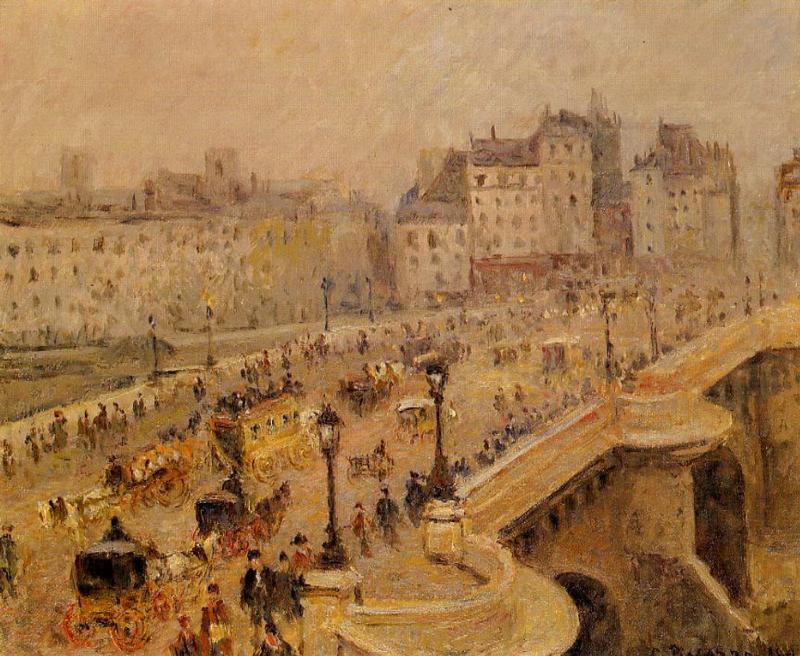 Wikioo.org - The Encyclopedia of Fine Arts - Painting, Artwork by Camille Pissarro - Pont-Neuf: Fog
