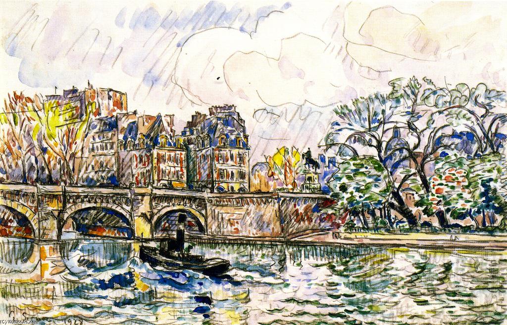 Wikioo.org - The Encyclopedia of Fine Arts - Painting, Artwork by Paul Signac - The Pont Neuf, Paris