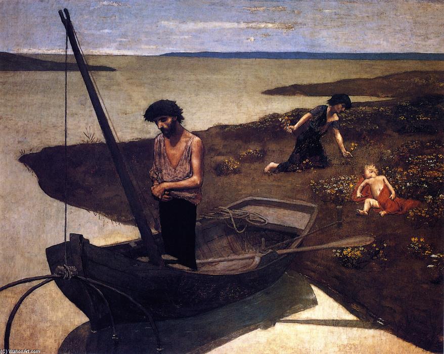 Wikioo.org - The Encyclopedia of Fine Arts - Painting, Artwork by Pierre Puvis De Chavannes - The Poor Fisherman