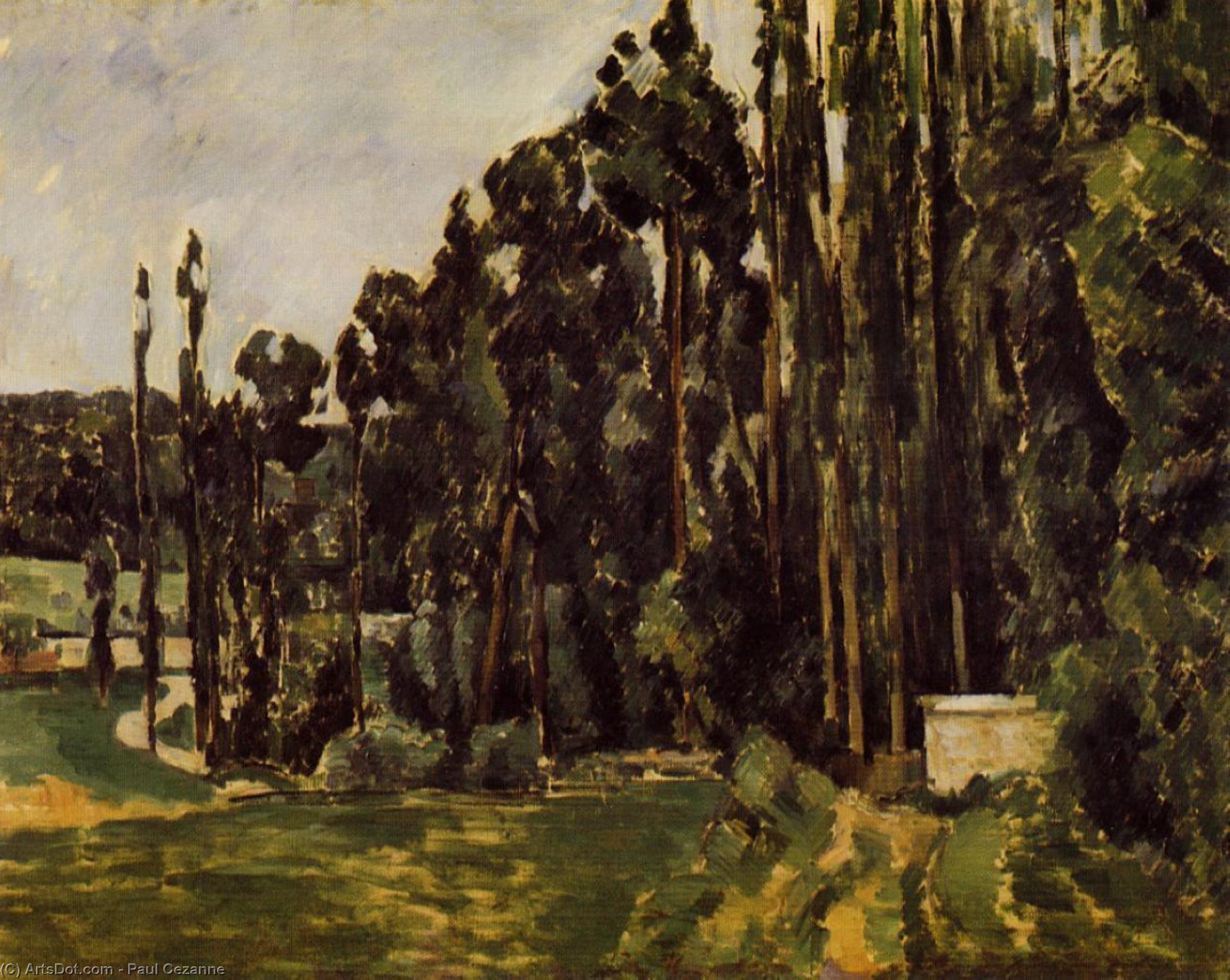 Wikioo.org – La Enciclopedia de las Bellas Artes - Pintura, Obras de arte de Paul Cezanne - álamos