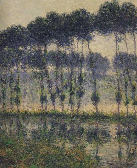 WikiOO.org - دایره المعارف هنرهای زیبا - نقاشی، آثار هنری Gustave Loiseau - Poplars by the Eure River