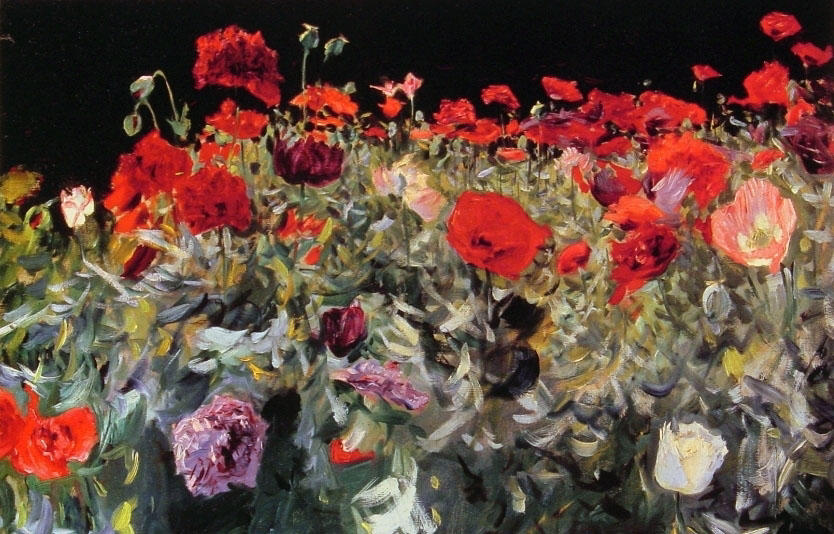 Wikoo.org - موسوعة الفنون الجميلة - اللوحة، العمل الفني John Singer Sargent - Poppies