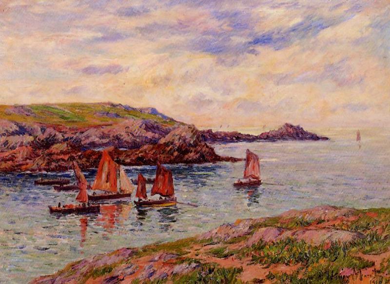 Wikioo.org - The Encyclopedia of Fine Arts - Painting, Artwork by Henri Moret - Porspodor, Finistere