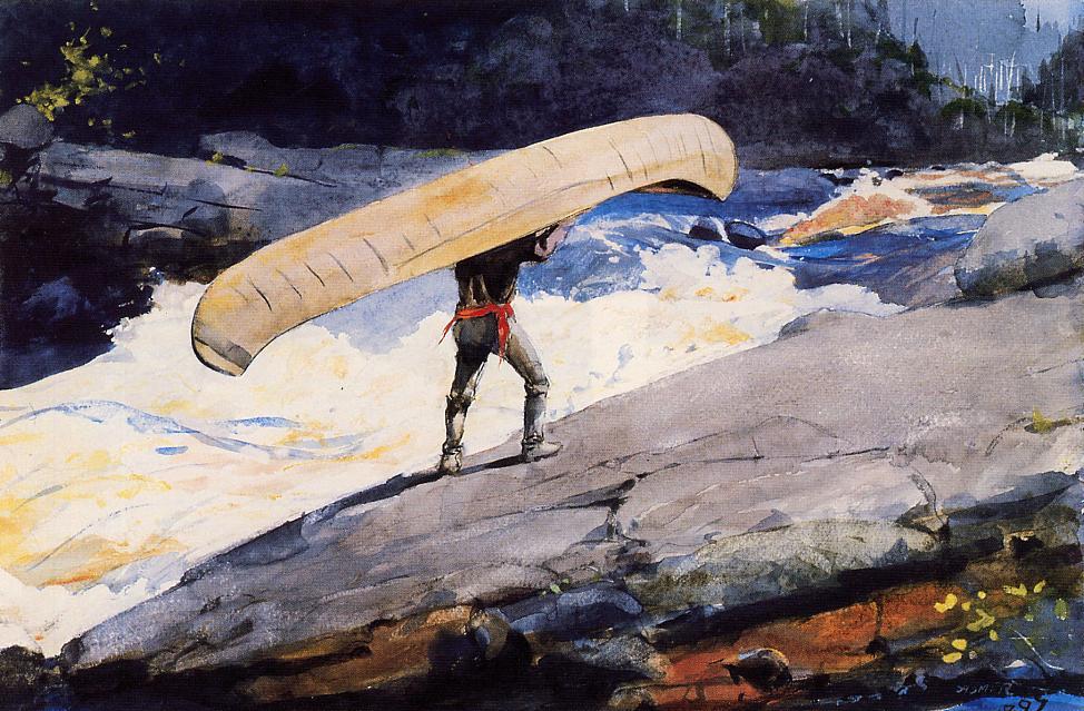 Wikioo.org - The Encyclopedia of Fine Arts - Painting, Artwork by Winslow Homer - The Portage