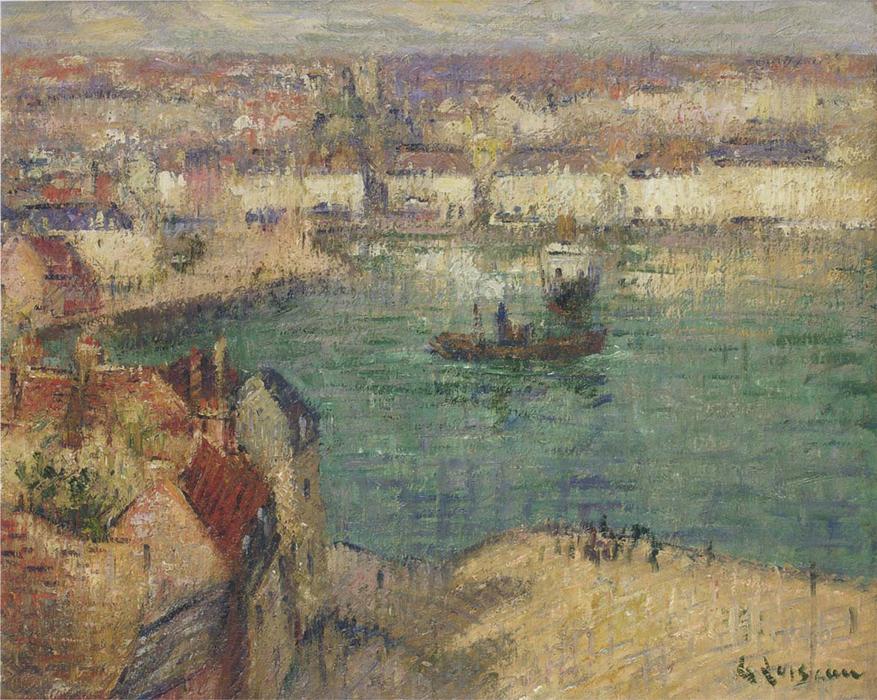 Wikioo.org – L'Encyclopédie des Beaux Arts - Peinture, Oeuvre de Gustave Loiseau - Port de Dieppe